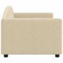 Sofá cama tela color crema 80x200 cm de vidaXL, Camas y somieres - Ref: Foro24-354110, Precio: 186,24 €