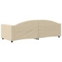Sofá cama tela color crema 80x200 cm de vidaXL, Camas y somieres - Ref: Foro24-354110, Precio: 186,24 €