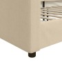 Cream fabric sofa bed 90x200 cm by vidaXL, Beds and slatted bases - Ref: Foro24-354115, Price: 188,66 €, Discount: %