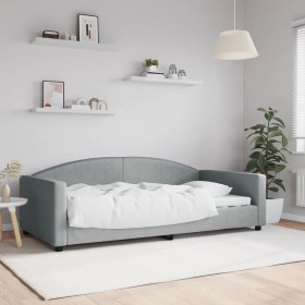 Hellgraues Schlafsofa aus Stoff, 100 x 200 cm von vidaXL, Betten und Lattenroste - Ref: Foro24-354116, Preis: 197,56 €, Rabat...