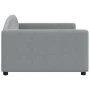 Light gray fabric sofa bed 100x200 cm by vidaXL, Beds and slatted bases - Ref: Foro24-354116, Price: 194,62 €, Discount: %