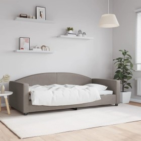 Sofá cama tela gris taupe 90x200 cm de vidaXL, Camas y somieres - Ref: Foro24-354114, Precio: 190,05 €, Descuento: %