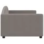 Sofá cama tela gris taupe 90x200 cm de vidaXL, Camas y somieres - Ref: Foro24-354114, Precio: 186,88 €, Descuento: %