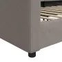 Sofá cama tela gris taupe 90x200 cm de vidaXL, Camas y somieres - Ref: Foro24-354114, Precio: 186,88 €, Descuento: %
