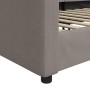 Sofá cama tela gris taupe 90x200 cm de vidaXL, Camas y somieres - Ref: Foro24-354114, Precio: 190,05 €, Descuento: %