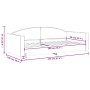 Sofá cama tela gris taupe 90x200 cm de vidaXL, Camas y somieres - Ref: Foro24-354114, Precio: 190,05 €, Descuento: %