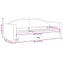 Light gray fabric sofa bed 80x200 cm by vidaXL, Beds and slatted bases - Ref: Foro24-354106, Price: 182,44 €, Discount: %