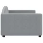 Light gray fabric sofa bed 90x200 cm by vidaXL, Beds and slatted bases - Ref: Foro24-354111, Price: 185,15 €, Discount: %