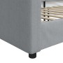 Sofá cama tela gris claro 90x200 cm de vidaXL, Camas y somieres - Ref: Foro24-354111, Precio: 187,96 €, Descuento: %