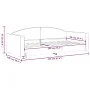 Light gray fabric sofa bed 90x200 cm by vidaXL, Beds and slatted bases - Ref: Foro24-354111, Price: 185,15 €, Discount: %
