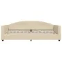 Cream fabric sofa bed 100x200 cm by vidaXL, Beds and slatted bases - Ref: Foro24-354120, Price: 197,91 €, Discount: %