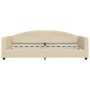 Sofá cama tela color crema 100x200 cm de vidaXL, Camas y somieres - Ref: Foro24-354120, Precio: 200,71 €