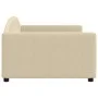 Cream fabric sofa bed 100x200 cm by vidaXL, Beds and slatted bases - Ref: Foro24-354120, Price: 197,91 €, Discount: %