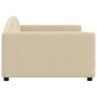 Schlafsofa aus cremefarbenem Stoff, 100 x 200 cm von vidaXL, Betten und Lattenroste - Ref: Foro24-354120, Preis: 200,82 €, Ra...