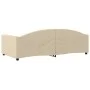 Cream fabric sofa bed 100x200 cm by vidaXL, Beds and slatted bases - Ref: Foro24-354120, Price: 197,91 €, Discount: %