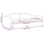 Schlafsofa aus cremefarbenem Stoff, 100 x 200 cm von vidaXL, Betten und Lattenroste - Ref: Foro24-354120, Preis: 200,82 €, Ra...