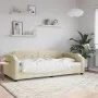 Sofá cama tela color crema 80x200 cm de vidaXL, Camas y somieres - Ref: Foro24-354204, Precio: 188,19 €, Descuento: %