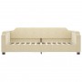 Cream fabric sofa bed 100x200 cm by vidaXL, Beds and slatted bases - Ref: Foro24-354214, Price: 204,67 €, Discount: %