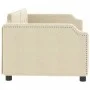 Cream fabric sofa bed 100x200 cm by vidaXL, Beds and slatted bases - Ref: Foro24-354214, Price: 201,68 €, Discount: %