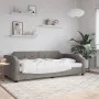 Sofá cama tela gris taupe 90x200 cm de vidaXL, Camas y somieres - Ref: Foro24-354208, Precio: 192,03 €, Descuento: %