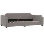 Taupe gray fabric sofa bed 90x200 cm by vidaXL, Beds and slatted bases - Ref: Foro24-354208, Price: 192,05 €, Discount: %