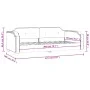 Taupe gray fabric sofa bed 90x200 cm by vidaXL, Beds and slatted bases - Ref: Foro24-354208, Price: 192,05 €, Discount: %