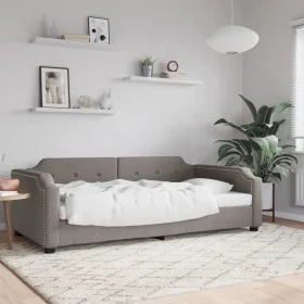 Taupe gray fabric sofa bed 80x200 cm by vidaXL, Beds and slatted bases - Ref: Foro24-354203, Price: 189,12 €, Discount: %