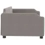 Sofá cama tela gris taupe 100x200 cm de vidaXL, Camas y somieres - Ref: Foro24-354213, Precio: 202,18 €, Descuento: %