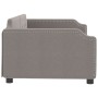 Taupe gray fabric sofa bed 100x200 cm by vidaXL, Beds and slatted bases - Ref: Foro24-354213, Price: 205,22 €, Discount: %