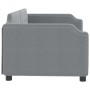 Sofá cama tela gris claro 90x190 cm de vidaXL, Camas y somieres - Ref: Foro24-354215, Precio: 189,43 €, Descuento: %