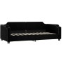 Sofá cama tela negro 100x200 cm de vidaXL, Camas y somieres - Ref: Foro24-354212, Precio: 204,22 €, Descuento: %