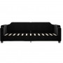 Sofá cama tela negro 100x200 cm de vidaXL, Camas y somieres - Ref: Foro24-354212, Precio: 204,22 €, Descuento: %
