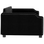 Sofá cama tela negro 100x200 cm de vidaXL, Camas y somieres - Ref: Foro24-354212, Precio: 204,22 €, Descuento: %