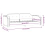 Sofá cama tela negro 100x200 cm de vidaXL, Camas y somieres - Ref: Foro24-354212, Precio: 204,22 €, Descuento: %