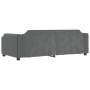 Sofá cama tela gris oscuro 90x190 cm de vidaXL, Camas y somieres - Ref: Foro24-354216, Precio: 192,37 €, Descuento: %