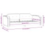 Sofá cama tela gris oscuro 90x190 cm de vidaXL, Camas y somieres - Ref: Foro24-354216, Precio: 192,37 €, Descuento: %