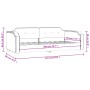 Sofá cama tela gris claro 80x200 cm de vidaXL, Camas y somieres - Ref: Foro24-354200, Precio: 189,67 €, Descuento: %