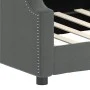 Sofá cama tela gris oscuro 100x200 cm de vidaXL, Camas y somieres - Ref: Foro24-354211, Precio: 199,75 €, Descuento: %