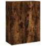 Armario de pared roble ahumado 69,5x34x90 cm