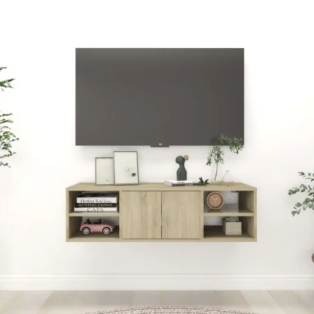 Wandregal aus Sperrholz-Eichenholz Sonoma 102x30x29 cm von vidaXL, Regale und Regale - Ref: Foro24-806259, Preis: 72,22 €, Ra...
