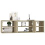 Estantería pared madera contrachapada roble Sonoma 102x30x29 cm by vidaXL, Shelves and shelves - Ref: Foro24-806259, Price: 7...