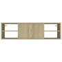 Estantería pared madera contrachapada roble Sonoma 102x30x29 cm by vidaXL, Shelves and shelves - Ref: Foro24-806259, Price: 7...