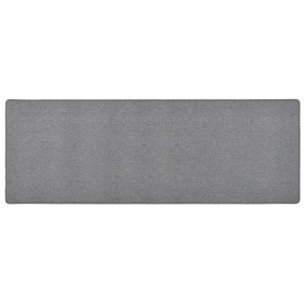 Alfombra de pasillo gris oscuro 50x150 cm