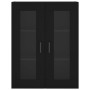 Armario de pared negro 69,5x34x90 cm