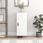 Aparador de madera contrachapada blanco brillante 34,5x34x90 cm en Aparadores | Comprar online en Foro24