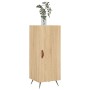 Aparador madera contrachapada color roble Sonoma 34,5x34x90 cm