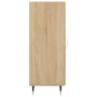 Aparador madera contrachapada color roble Sonoma 34,5x34x90 cm