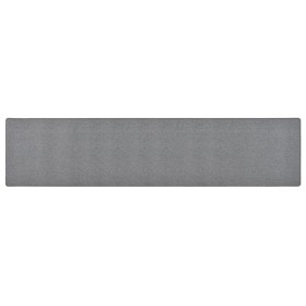 Alfombra de pasillo gris oscuro 80x400 cm