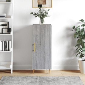 Aparador madera de ingeniería gris Sonoma 34,5x34x90 cm Aparador madera de ingeniería gris Sonoma 34,5x34x90 cm