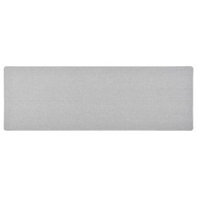 Alfombra de pasillo gris claro 50x150 cm